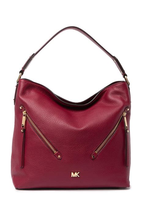 michael kors evie large pebbled leather hobo bag|Evie Large Pebbled Leather Shoulder Bag .